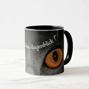 Taza Disfruta el momento - con ojos de gato