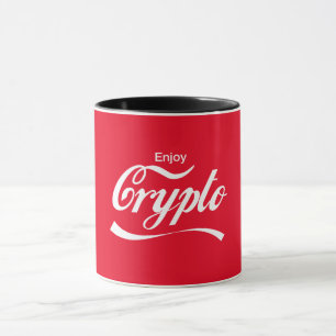 Taza Disfrutar de la parodia de criptografía