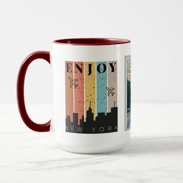 Taza Disfrutar de Nueva York | Traslado fotográfico (Izquierda)