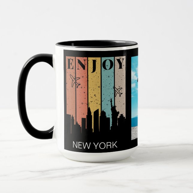 Taza DISFRUTE DE LAS NOTICIAS, LOS edificios, | Viajar  (Izquierda)