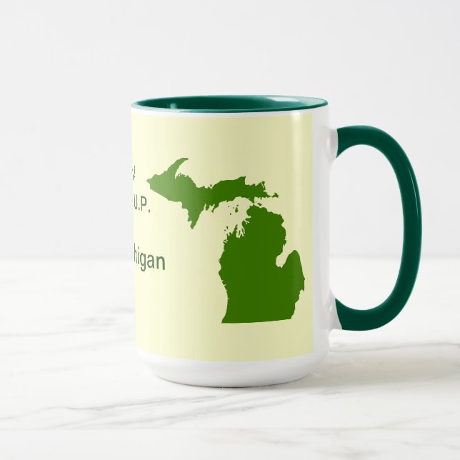 Taza Disfrute del U.P. Michigan con Da Yoopers (Derecha)