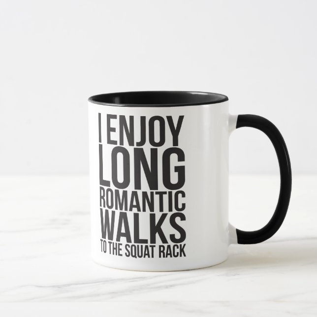 Taza Disfruto De Largas Caminatas Románticas Al Rincón  (Derecha)