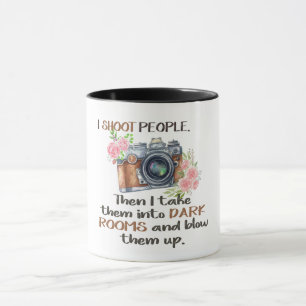 Taza Disparo a personas/fotografía