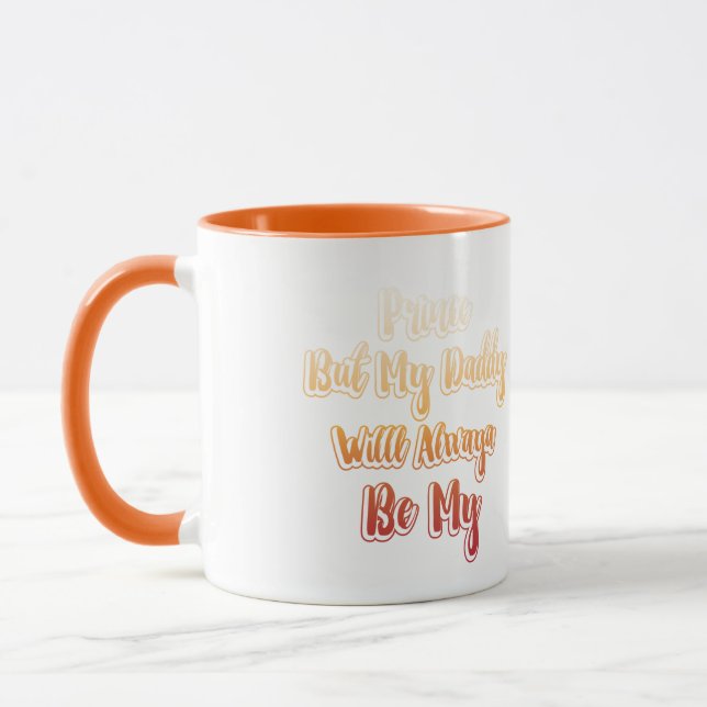 Taza Distance Long Distance Father Daughter Papa Coffee (Izquierda)