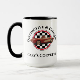 Taza Distintivo y único, mi Corvette Mug