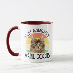 Taza Distraído Fácilmente Por Maine Coons