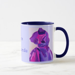 Taza Diva Fashionista En Azul