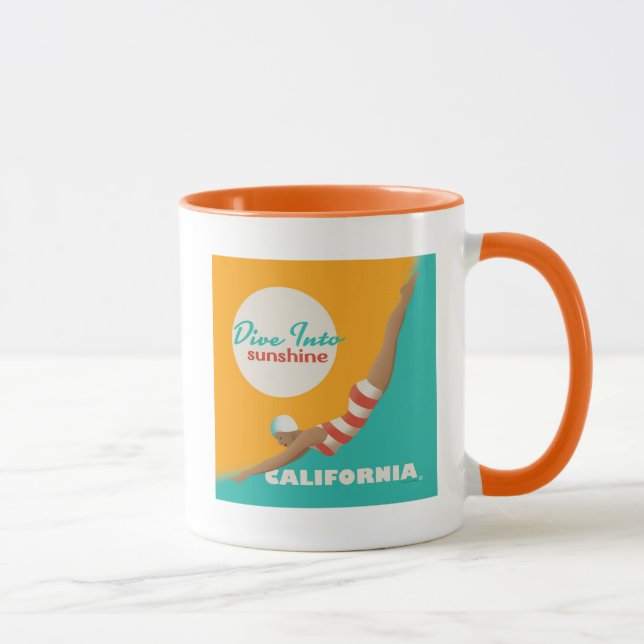 Taza Dive Into Sunshine | California (Derecha)