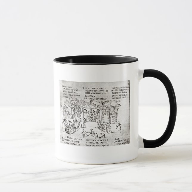 Taza Diversas escenas que ilustran un salmo (Derecha)