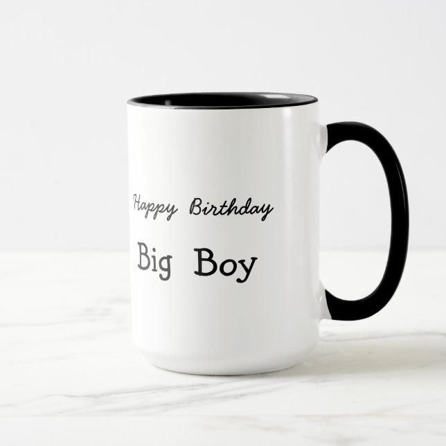 Taza Diversión 40 Feliz cumpleaños Big Boy Gift Mug (Derecha)