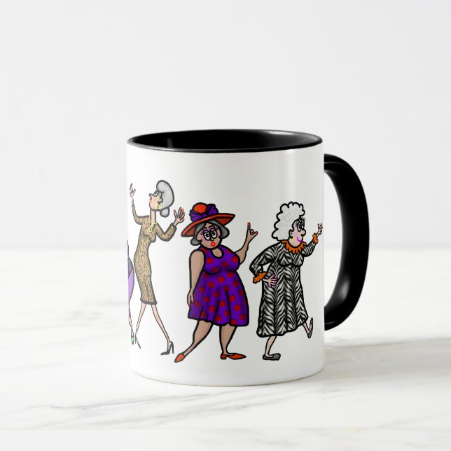 Taza Diversión Bailando Abuelos Mug (Anverso derecho)