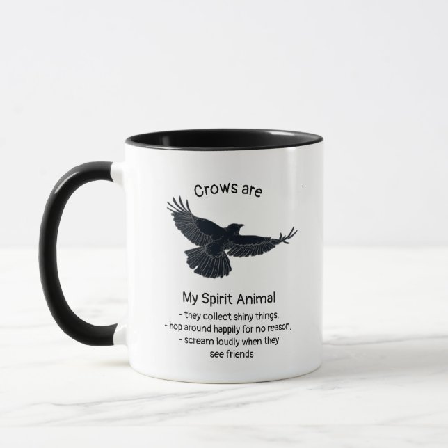Taza Diversión cruza el espíritu de pájaro Humor animal (Izquierda)