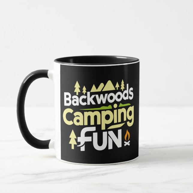 Taza Diversión de camping en el backwoods, acampar Blis (Izquierda)