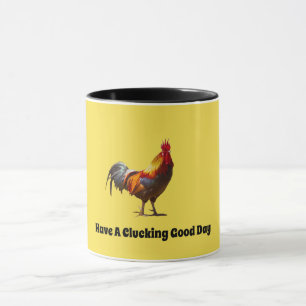 Taza Diversión de gallo tiene un buen día de payasos