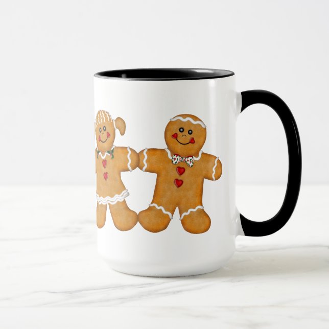 Taza Diversión de Gingerbread - Pareja (Derecha)