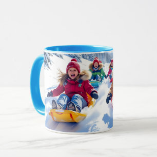 Taza Diversión de invierno alegre para niños