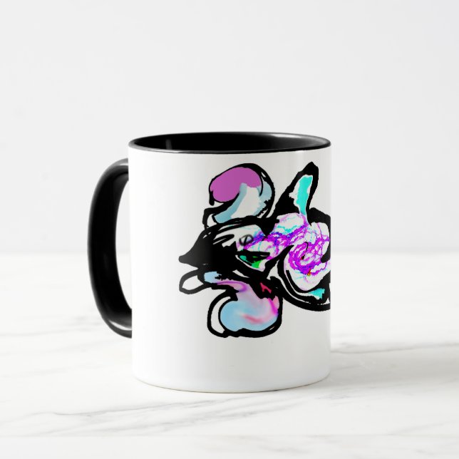 Taza Diversión de ola de delfín (Anverso izquierdo)
