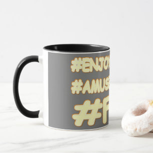 Taza "DIVERSIÓN" Diseño De Expresión Cuta. ¡Hazte con u