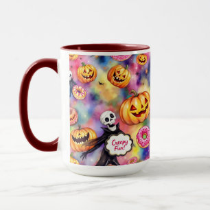 Taza Diversión fantasmal, Halloween, de Natasha Us