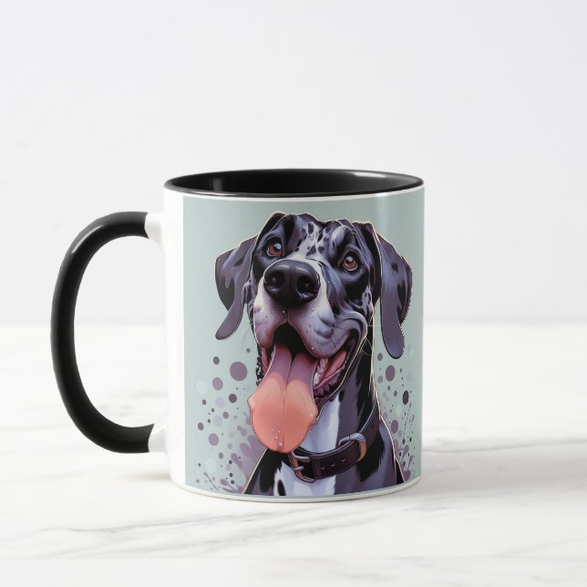Taza Diversión feliz, gran perro Mascota animal (Izquierda)