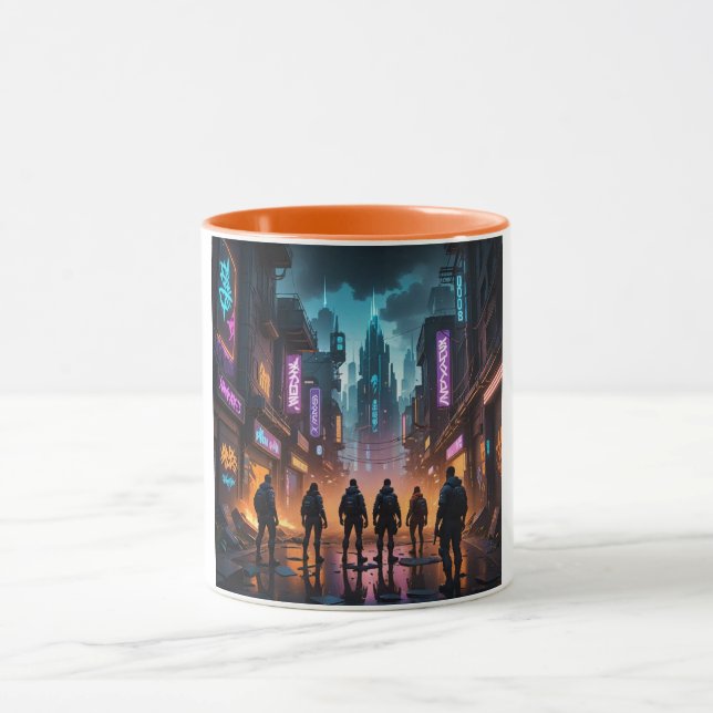 Taza Diversión nocturna de amigos de juegos de mesa (Centro)