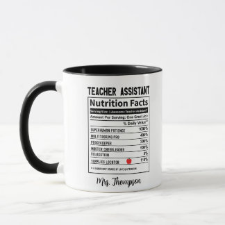 Taza Diversión personalizada de los datos de la nutrici