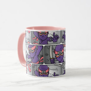 Taza Diversión Purple Ninja