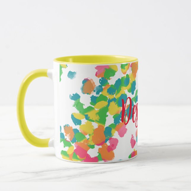 Taza Diversión, vibrante, colorido - Personalizar (Izquierda)