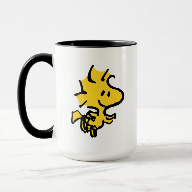 Taza Diversión y flores de Snoopy & Woodstock (Izquierda)