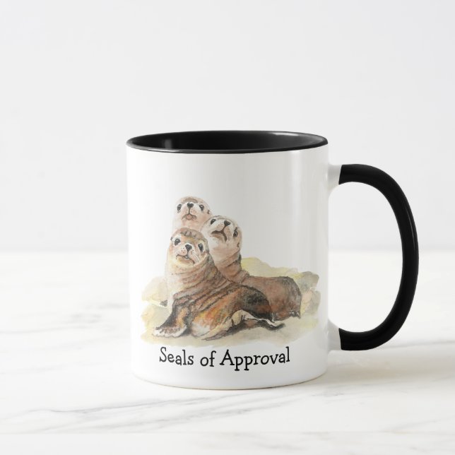Taza Diversos "sellos de aprobación" con sellos de colo (Derecha)