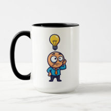Taza Divertida Bombilla de Idea Tonta