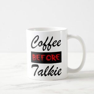 Taza Divertida Café Antes de Hablar