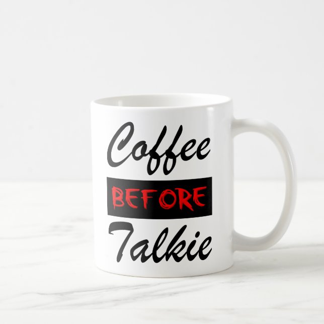 Taza Divertida Café Antes de Hablar (Derecha)