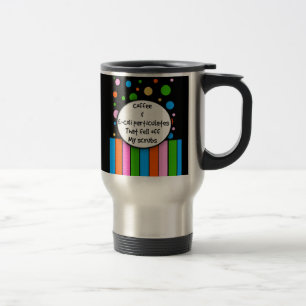 Taza divertida "café y E-Coli " del viaje de la