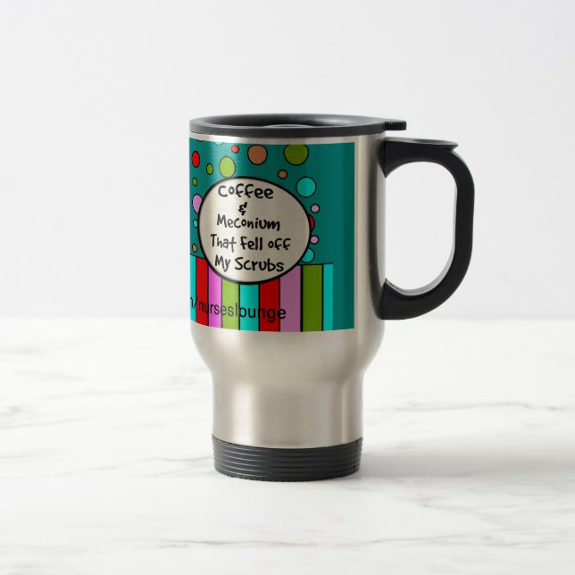 Taza divertida "café y Meconium " del viaje de la (Derecha)