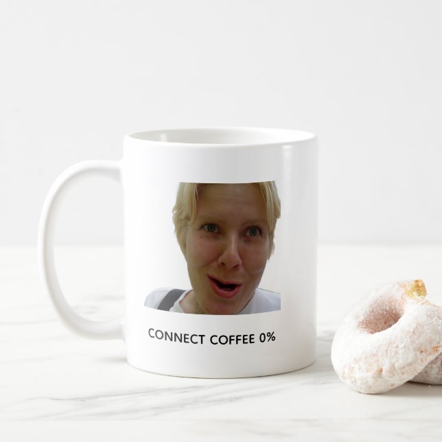 Taza divertida cargador de café - Meme de café de  (Con donut)