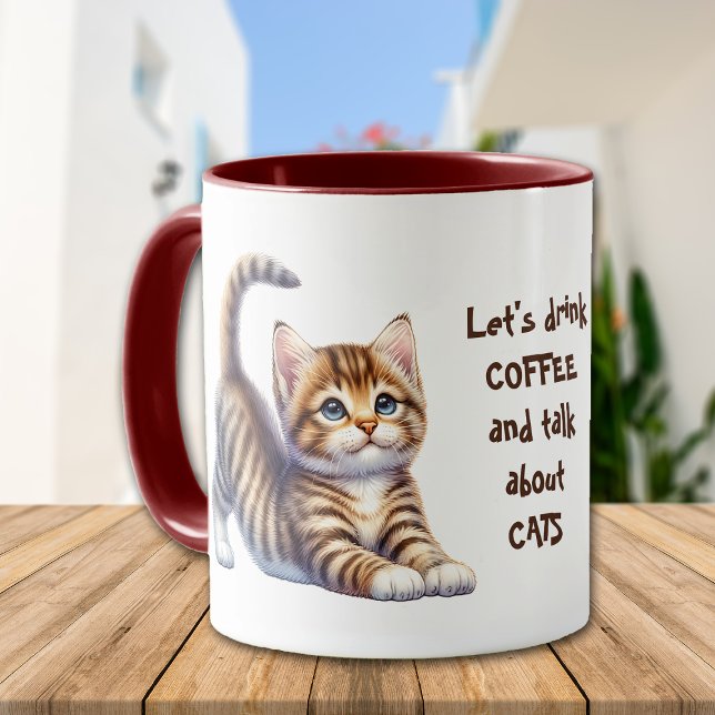 Taza Divertida charla sobre gatos (Subido por el creador)