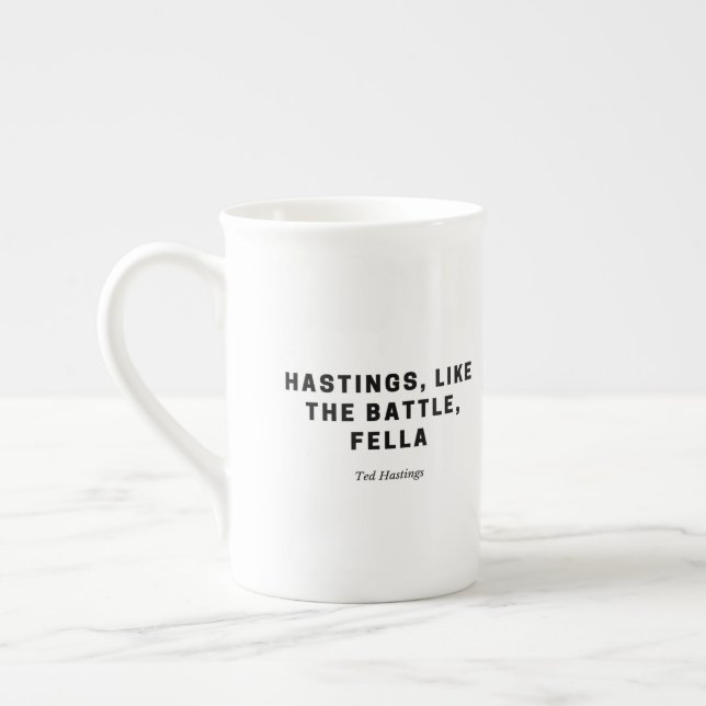 Taza divertida - cita de Ted Hastings del (Izquierda)