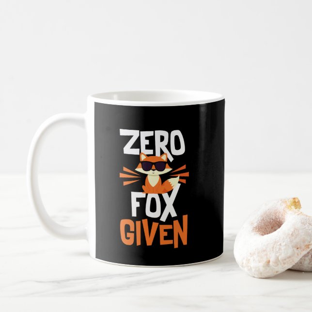Taza divertida dada Fox cero de la cita (Con donut)