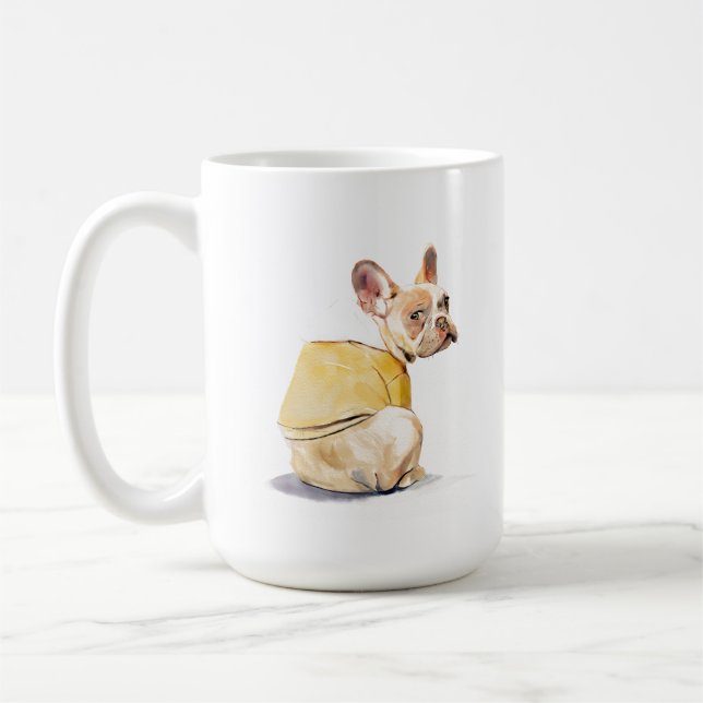 Taza divertida de Bulldog Francés – Taza de café d (Izquierda)