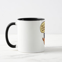 Taza divertida de café con dibujos animados "No me