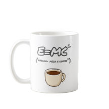 Taza divertida de café con la fórmula Energía es i