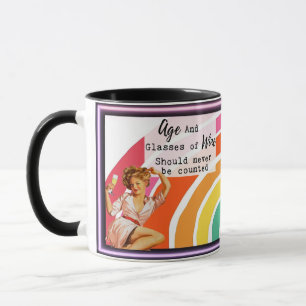 Taza divertida de café regalo mejor amiga "Edad/Vi