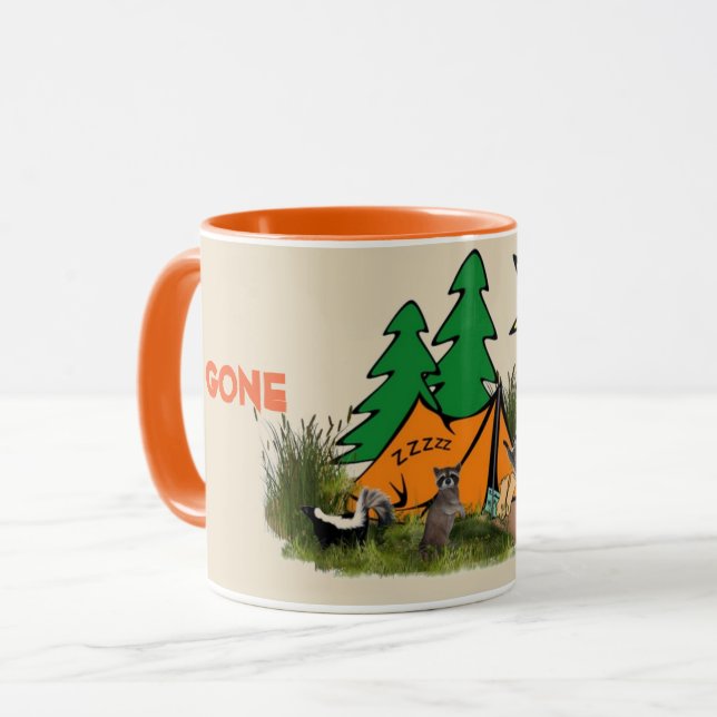 Taza Divertida De Camping Divertida (Anverso izquierdo)