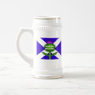 Taza divertida de cerveza escocesa - taza de dicho