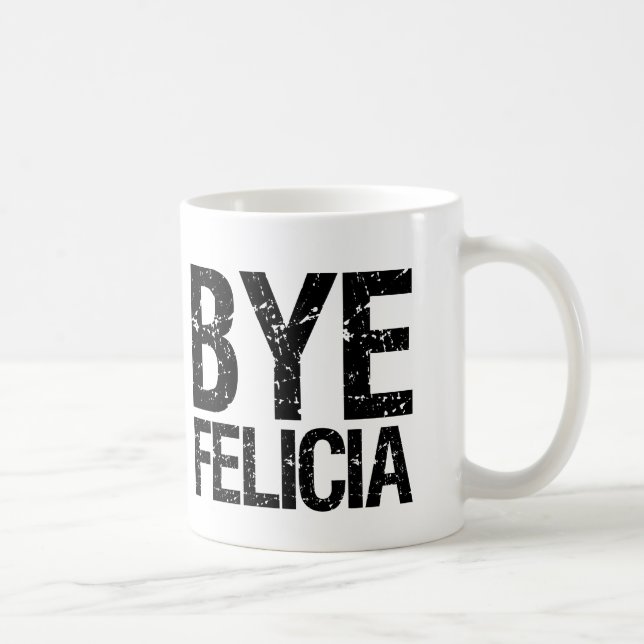 Taza divertida de Felicia del adiós (Derecha)