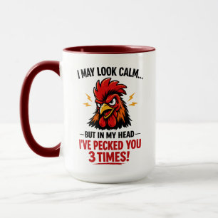 Taza divertida de gallo compañero de trabajo   Pue