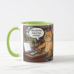 Taza divertida de gato