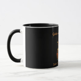 Taza divertida de gato de Navidad - Santa, desenvu