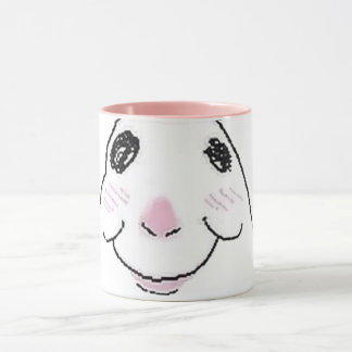 Taza divertida de hámster rosa lindo
